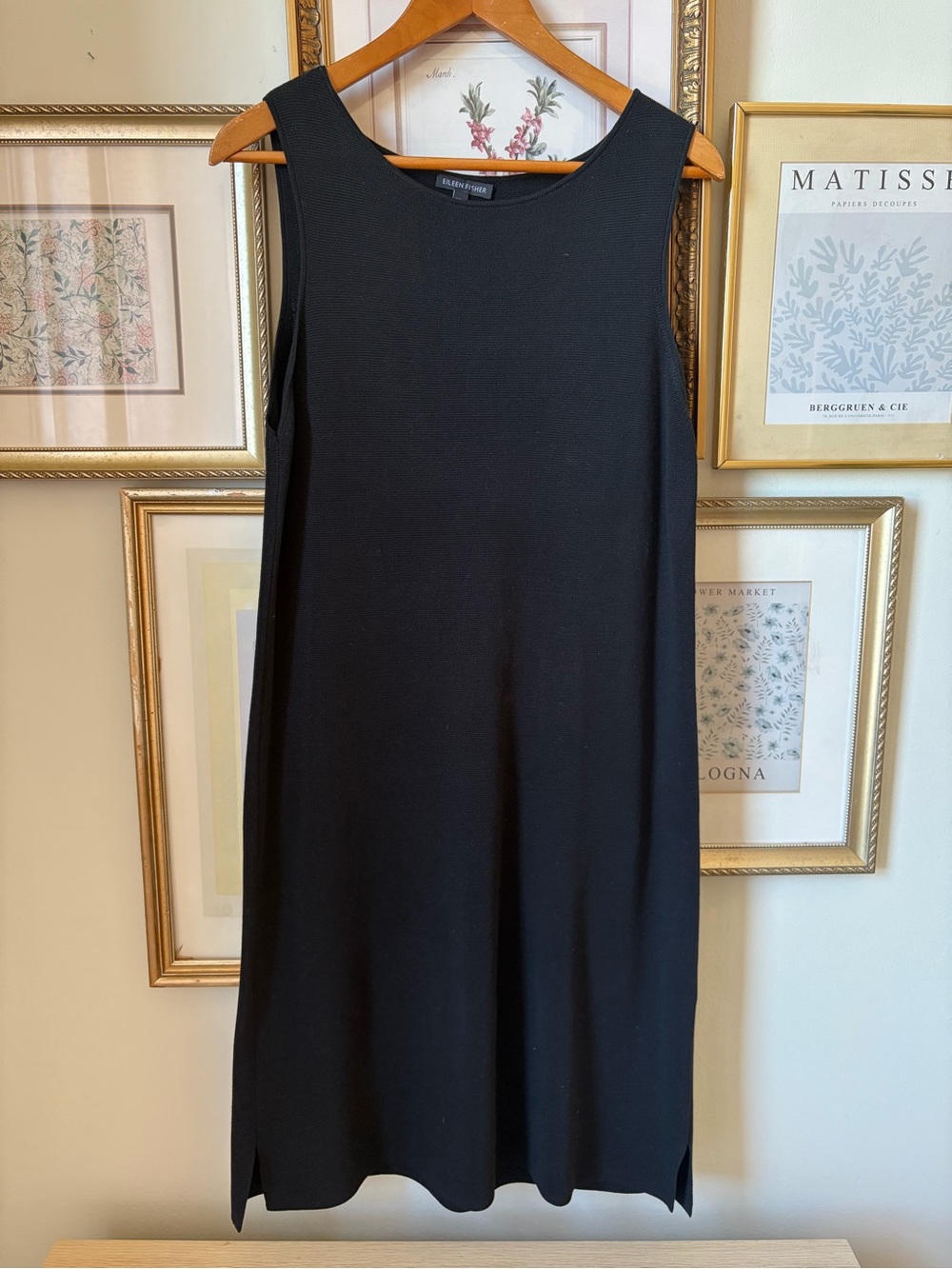 Eileen Fisher Silk Blend Knit Dress Medium